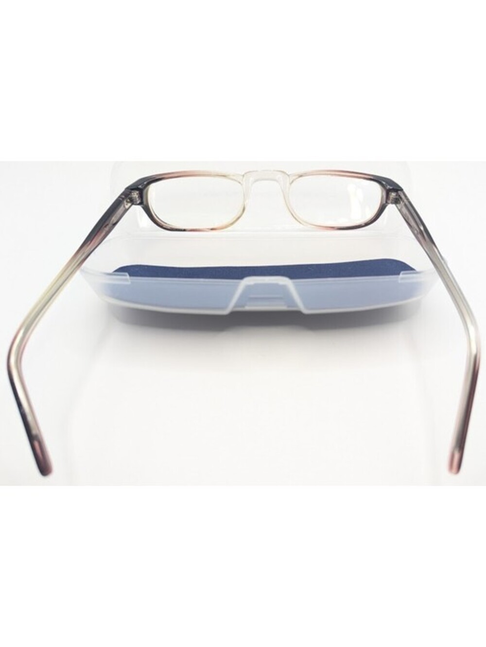 Vintage Military Romco Frames 50-22-145 Brown Clear Fade Gradient Full Rim USA - Picture 2 of 14